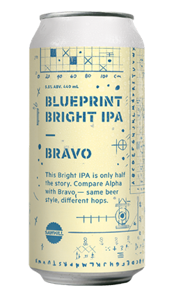 Sawmill Blueprint Bright BRAVO IPA 440ml
