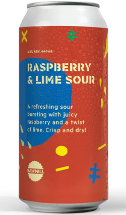 Sawmill Raspberry & Lime Sour 4.5% 440ml