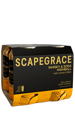 Scapegrace Whisky Lemon Mint 330ml 6 x 4pk (BB 08/07/2025)