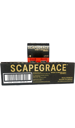 Scapegrace Whisky & Smoked Cola 330ml 24pk (BB 06/07/2025)