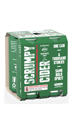Scrumpy Apple 8.2% 500ml 4pk CAN (BB 06/26)