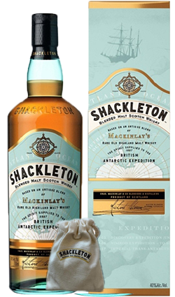 Shackleton Blended Scotch Whisky 1LT + Whisky Stones