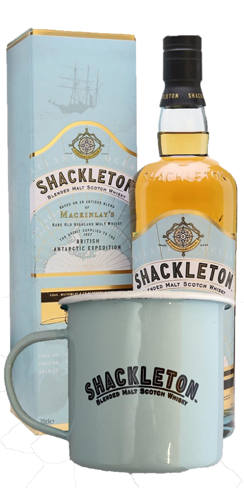 Shackleton Blended Scotch Whisky 700ml + Enamel Mug