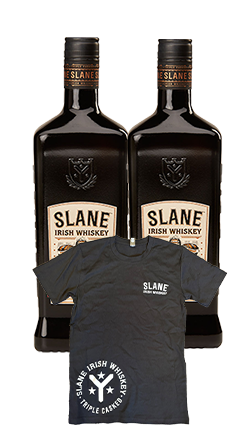 Slane Irish Whiskey 700ml x2 + T-Shirt