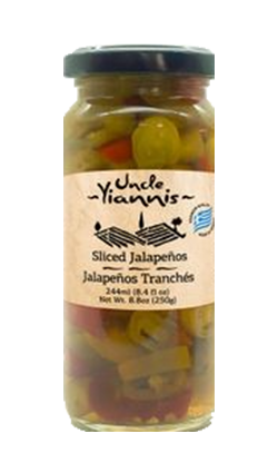 Sliced Jalapeno Uncle Yiannis 250g