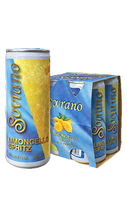Sovrano Limoncello Spritz 250ml 4pk