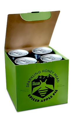 DAMAGED Sparkling Honey Mead Spiced Apple 5% 330ml 4pk BB  27/5/26