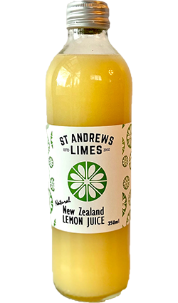 DAMAGED St Andrews Lemon Juice NZ Natural 375ml BB 12/25