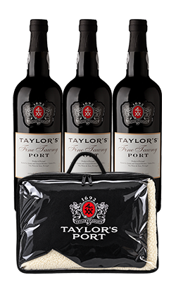 Taylors Fine Tawny Port 750ml x3 + Blanket