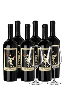The Prisoner Napa Valley Red Blend 2021 750ml SIX PACK + Spiegelau Hi-Lite Glass Pack