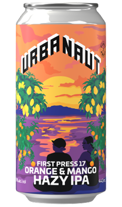 Urbanaut First Press 17 Orange & Mango Hazy IPA 440ml