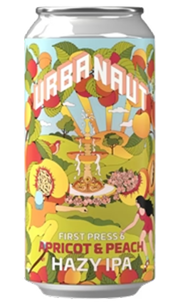 Urbanaut First Press Peach & Apricot Hazy IPA 440ml