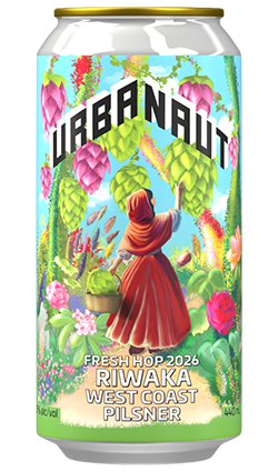 Urbanaut Fresh Hop 2026 Riwaka WC Pilsner 440ml