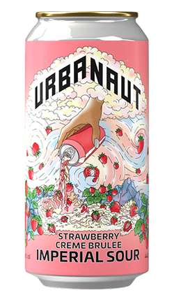 DAMAGED Urbanaut Strawberry Creme Brulee 440ml (BB 15/8/26)