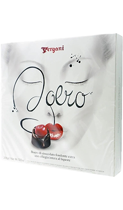Vergani Dark Choc Pralines w/ Whole Cherries 200g