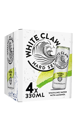 White Claw Natural Lime 330ml 4PK