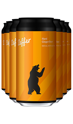 Zeffer Hard Ginger Beer 6% 440ml Cans 12pk