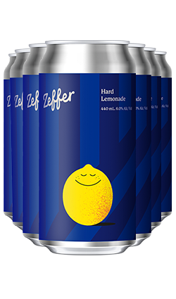 Zeffer Hard Lemonade 6% 440ml Cans 12pk