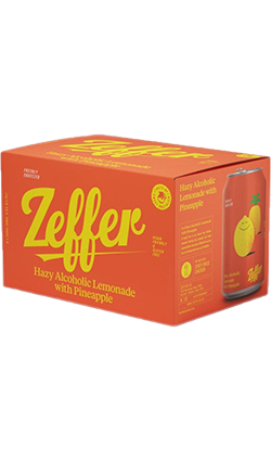 Zeffer Hazy Alcoholic Lemonade w/ Pineapple 5.0% 330ml 6pk CAN