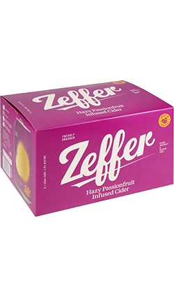 Zeffer Hazy Passionfruit Cider 4.8% 330ml 6pk CAN