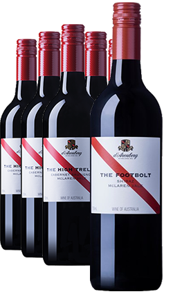 d'Arenberg High Trellis 2021 Cab Sav 12 PACK + Footbolt Shiraz Magnum 2017