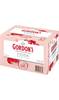 Gordons Pink Gin & Soda 12Pk CANS 250ml