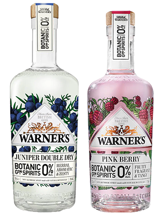 Warner's 0% Juniper & Pink Berry 500ml DOUBLE Pack (BB NOV)