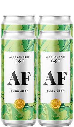 AF Cucumber G&T 250ml 4pk Cans