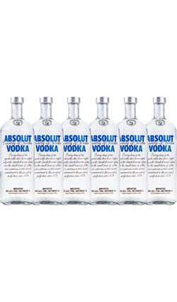 Absolut Vodka Blue 1000ml SIX PACK