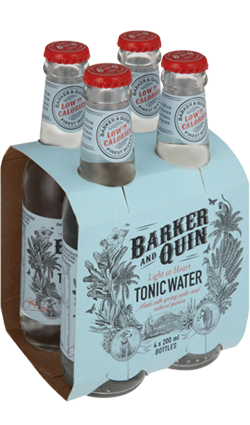 Barker and Quin Light at Heart Tonic 4 x 200ml