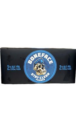Boneface Stay Clean Pilsner 330ml 8pk Cans 5%