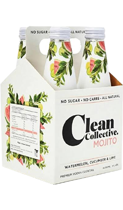 Clean Collective Watermelon-Cucumber-Lime Vodka 4pk 300ml
