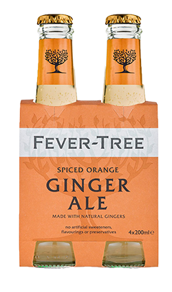 Fever Tree Spiced Orange Ginger Ale 200ml 4pk