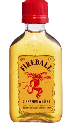 ✓✓✓ Mini bouteille de liqueur de whisky ***FIREBALL*** cannelle au meilleur  prix