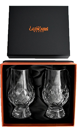 Glencairn Glass Cut CRYSTAL Nosing Glass TWINPACK