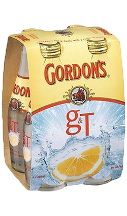 Gordons Gin & Tonic 250ml 4Pk
