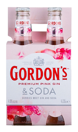 Gordons Pink Gin & SODA 330ml 4pk