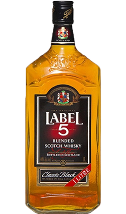 Label 5 Classic Black Blended Scotch Whisky 1000ml