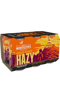 Monteiths Gold Dust Hazy Pale Ale 330ml 6pk Can