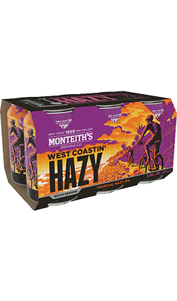 Monteiths West Coastin' Hazy IPA 6pk Can