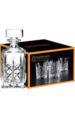 Nachtmann Highland Whisky Decanter + 4 Glasses