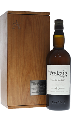 Port Askaig 45YO 700ml with wooden Giftbox