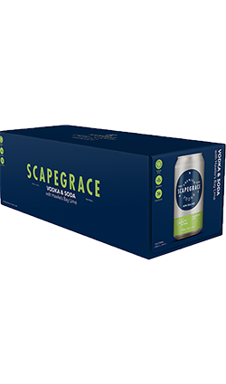 Scapegrace Vodka & Soda Lime 5% Cans 330ml 10pk