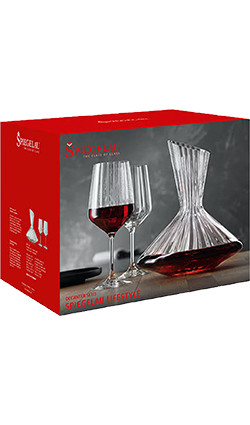 Spiegelau Lifestyle Decanter + 2 Red Wine Glasses