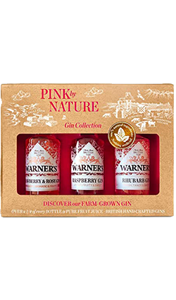 Warner's Pink by Nature Gin Pack 3 x 50ml
